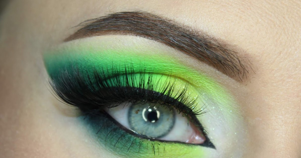 Neon Green Makeup