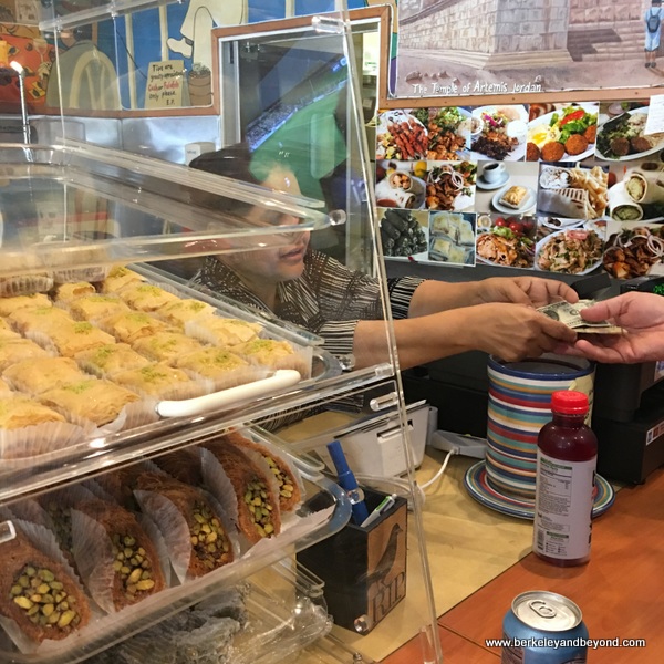 dessert case and counter at Babalou's Mediterranean in Walnut Creek, California dessert case and counter at Babalou's Mediterranean in Walnut Creek, California