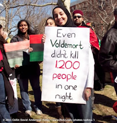 Manifestante do protesto na Líbia usa 'Harry Potter' para ganhar mais força | Ordem da Fêix Brasileira