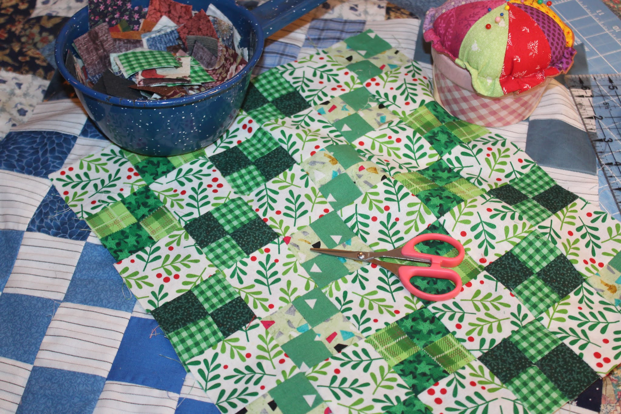 Pinker n Punkin Quilting & Stitching Turnip Greens, Hog Jowl and a New