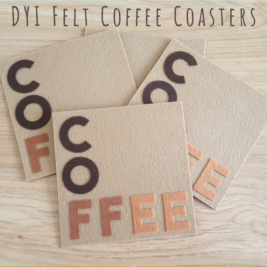 DYI Felt Coffee Coasters Keeping it Real