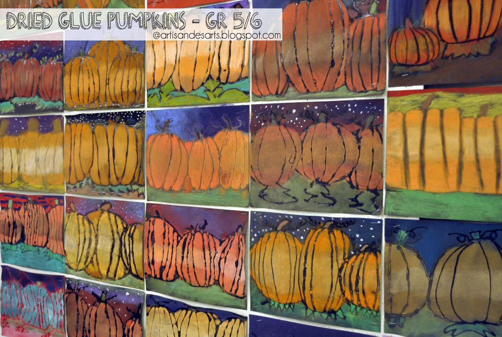 artisan des arts Dried glue value pumpkins grade 5/6