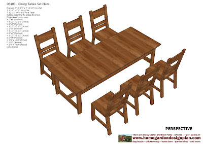  Dining Table Set Plans - Woodworking Plans - Outdoor Furniture Plans
