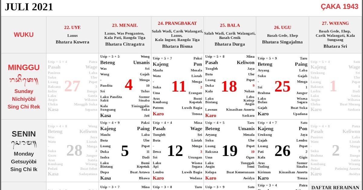 Kalender 2021 Dan Kalender Islam - Latest News Update