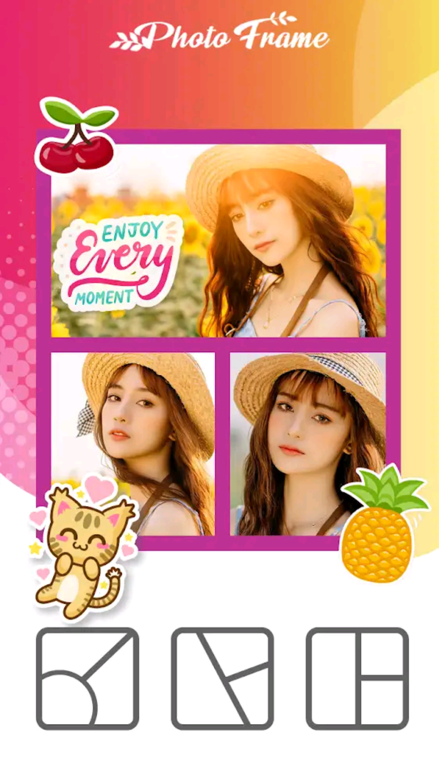 Numerous beautiful frames Romantic, professional Photo Frame App