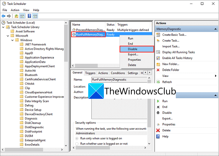 deshabilitar el sistema y la memoria de compresión en Windows