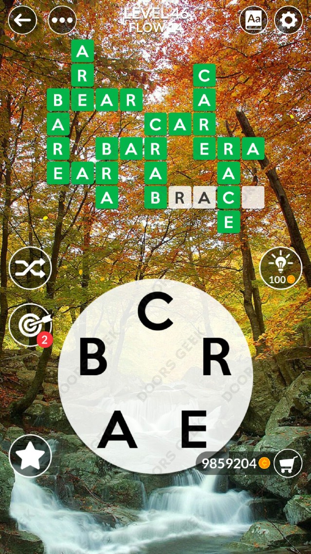 Wordscapes Level 46 Answers ~ Doors Geek