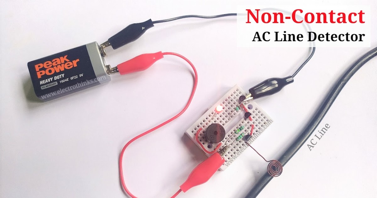 Non-Contact AC Line Detector using BC547
