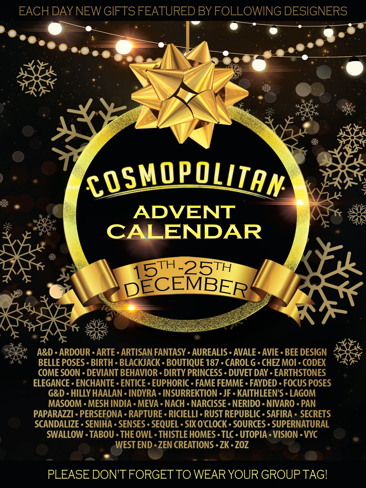 Cosmopolitan Events Cosmopolitan Advent Calendar 2017