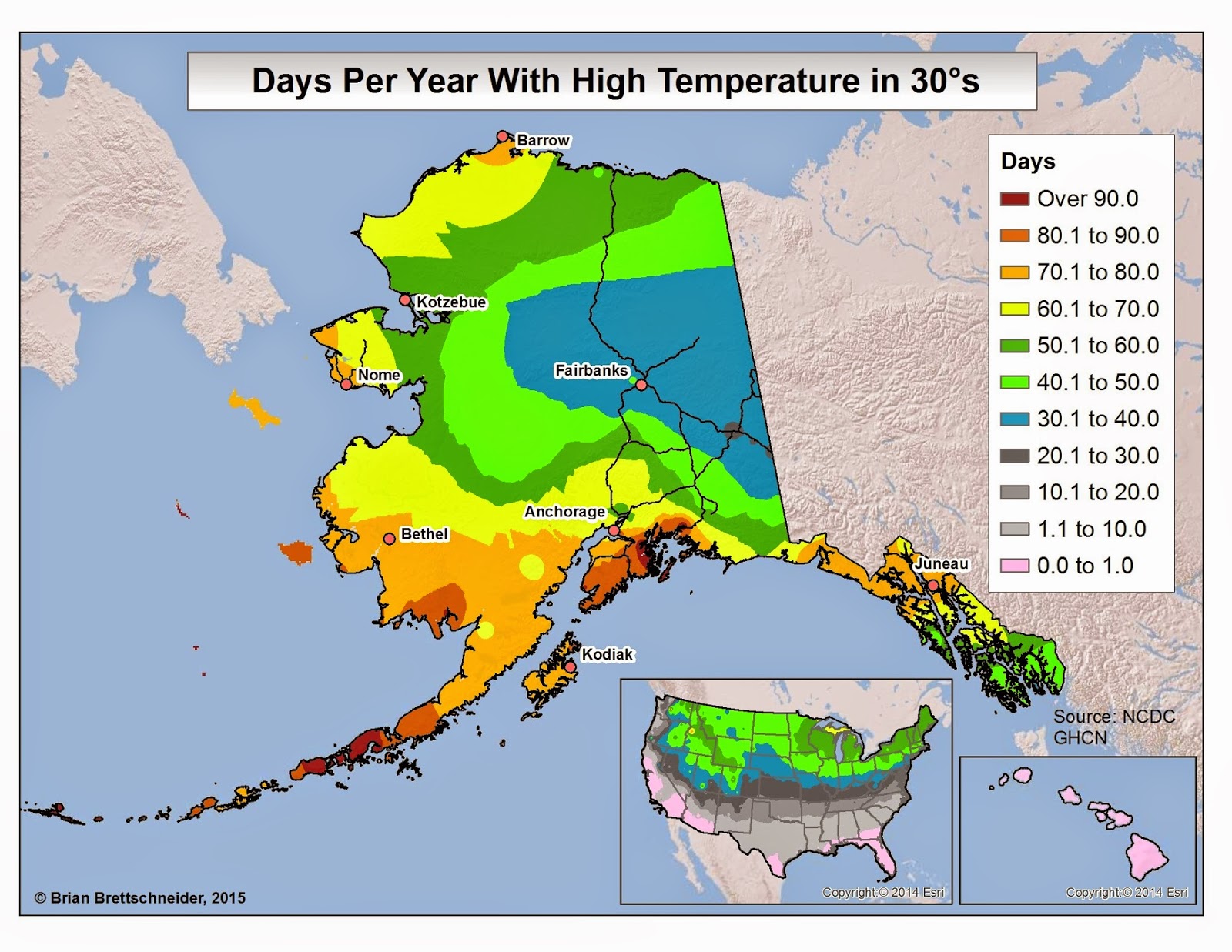 Brian B.'s Climate Blog Alaska High Temperature Categories