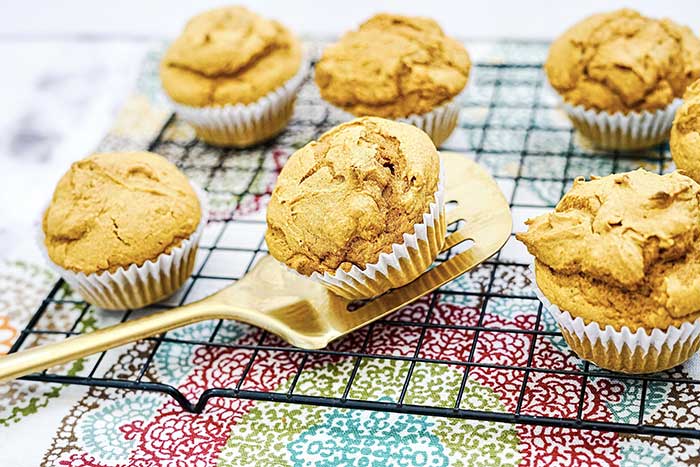 Easy Spice Cake Mix Pumpkin Muffins - Koti Beth