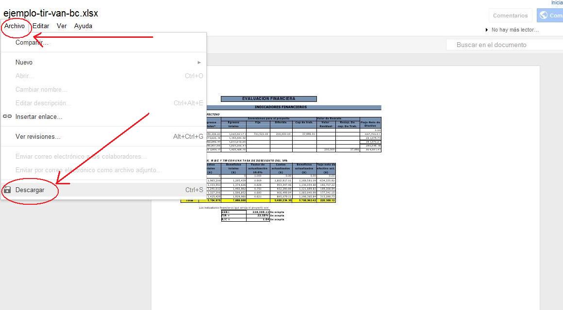 como descargar archivos en google docs como se hace
