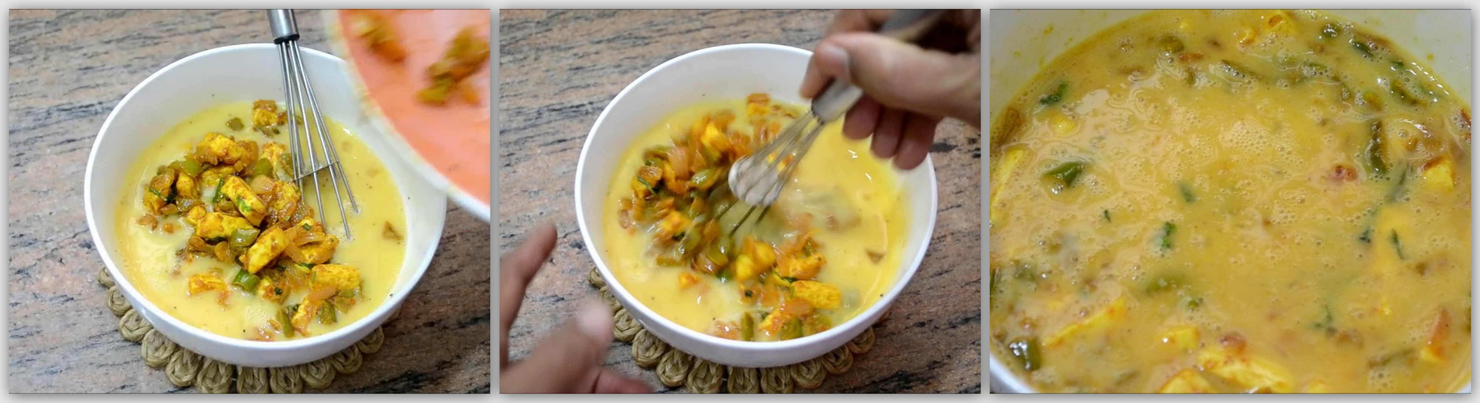 Simple and Yummy Recipes Paneer Omelette Indian Cottage Cheese Omelette Step By Step Pic