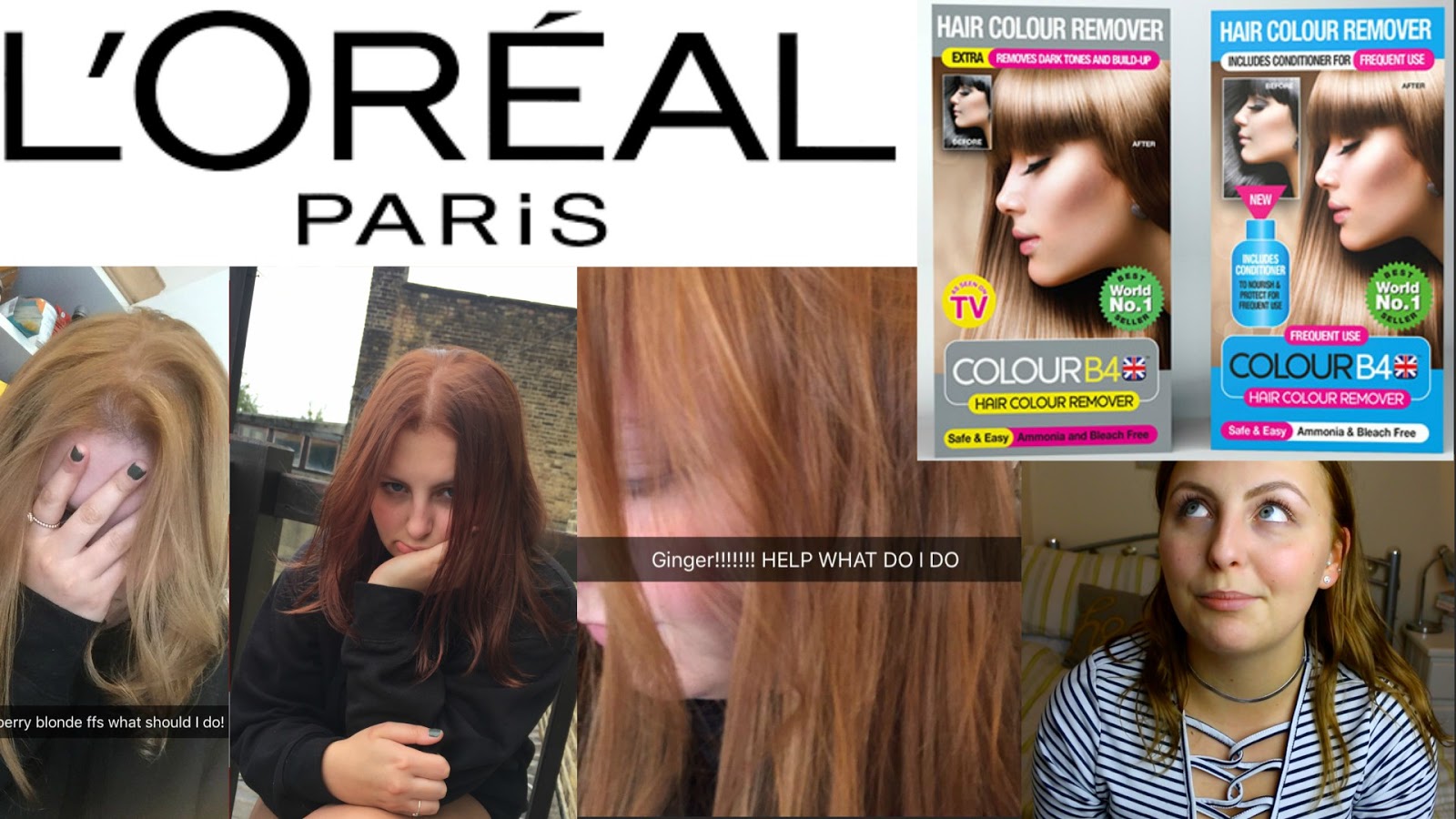 Accidentally Ginger L Oreal Paris Colour B4 Disaster Hannah