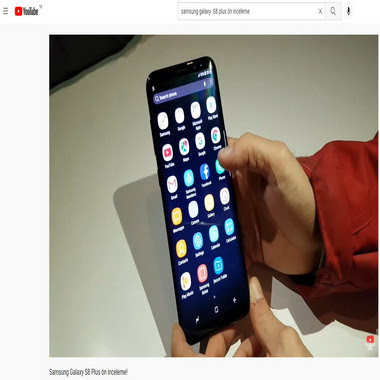 youtube com - samsung galaxy S8 plus ön inceleme