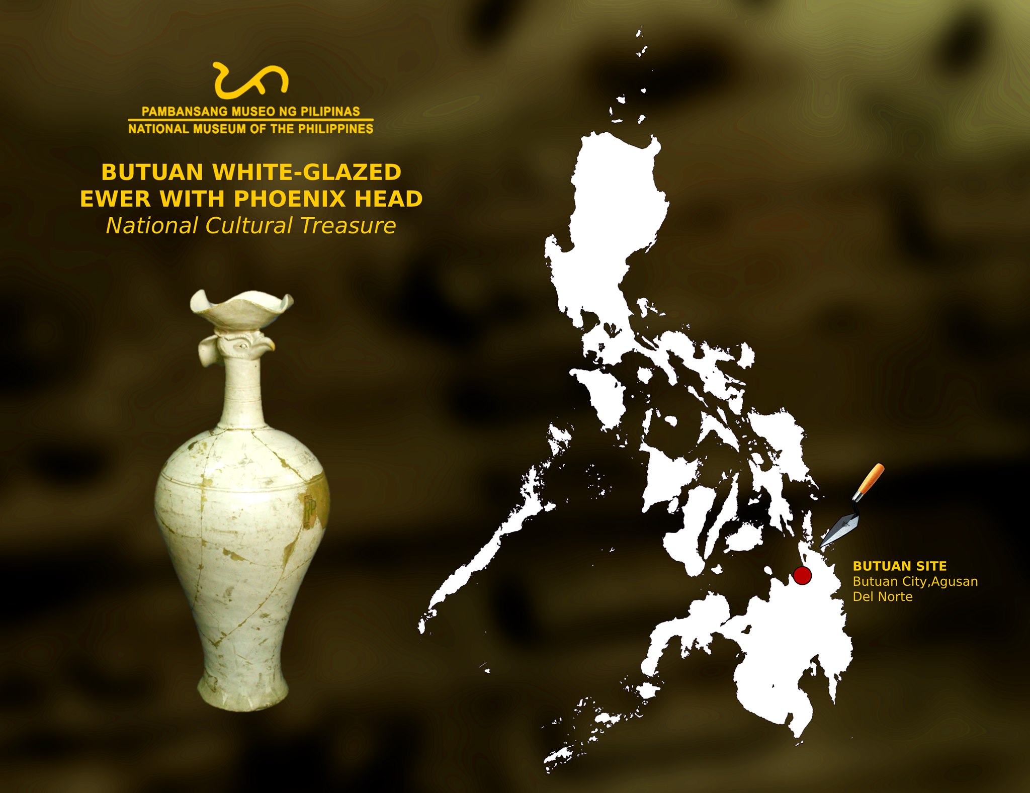 Antiquity of Butuan Ewer with a Phoenix Head Rare & Unique Ceramic