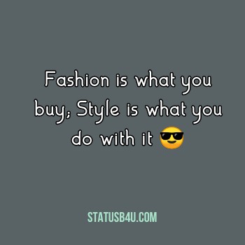 Short Fashion Quotes