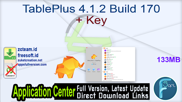 TablePlus 4.1.2 Build 170 + Key_ ZcTeam.id