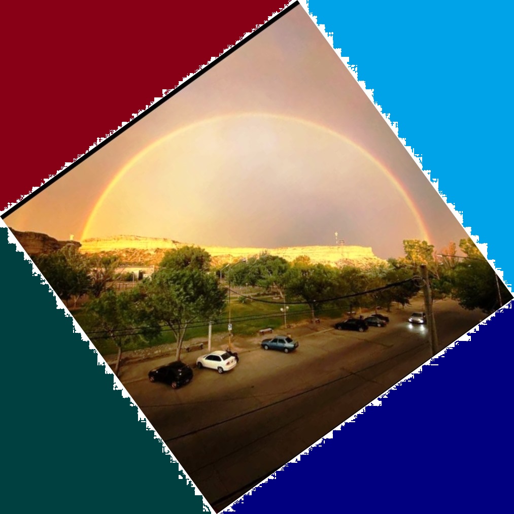 Arco Iris en Villa Regina, Río Negro.