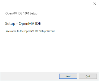 The OpenMV IDE Setup Wizard The OpenMV IDE Setup Wizard