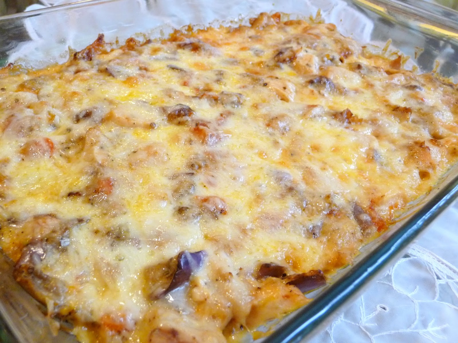 SPLENDID LOWCARBING BY JENNIFER ELOFF CHICKEN EGGPLANT CASSEROLE