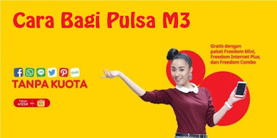 Cara Bagi Pulsa M3 dengan Mudah - Cara Termudah