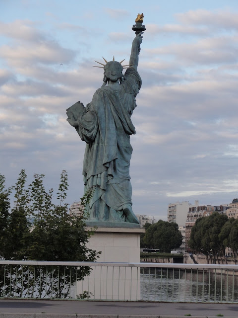 Statue of Liberty on the Island of the swans in Paris