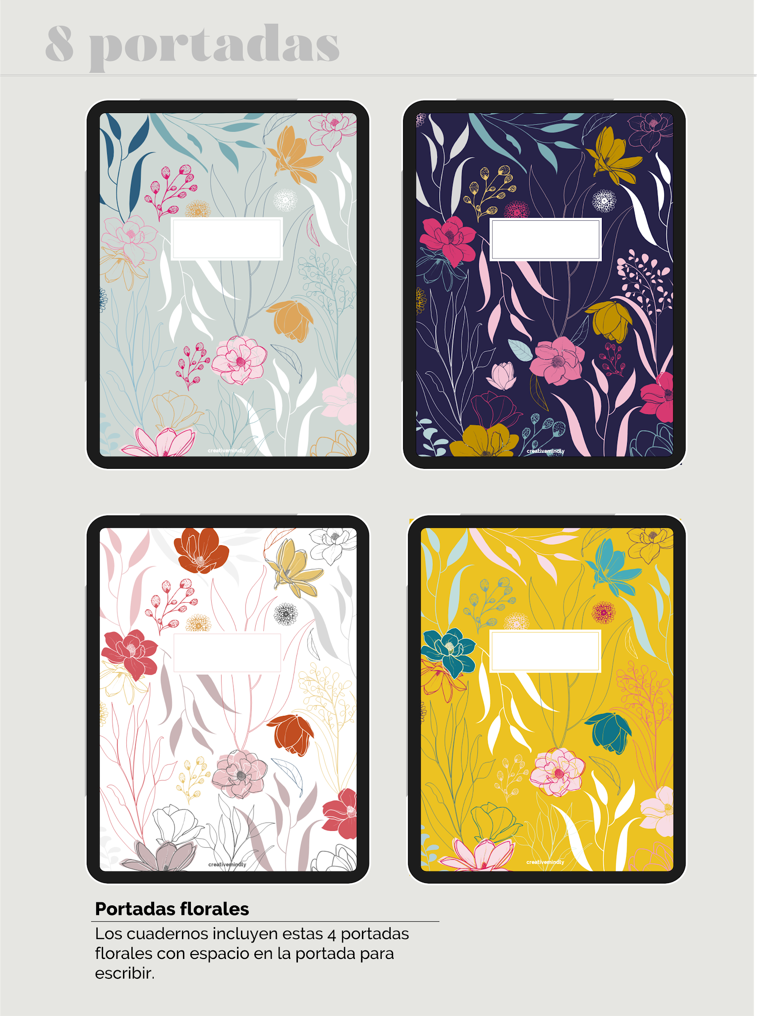 cuaderno notas digital ipad android bonito