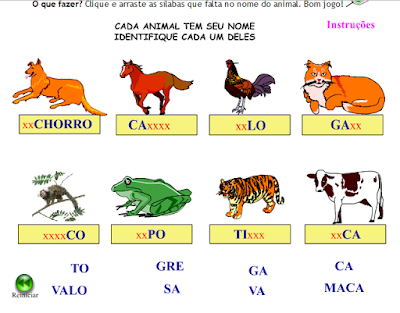 http://www.jogosdaescola.com.br/play/index.php/escrita/248-nome-dos-animais