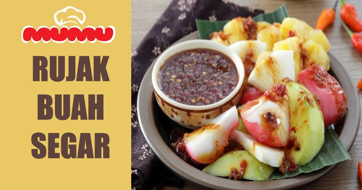 Resep Rujak Buah Segar Enak Mumu Lunchbox
