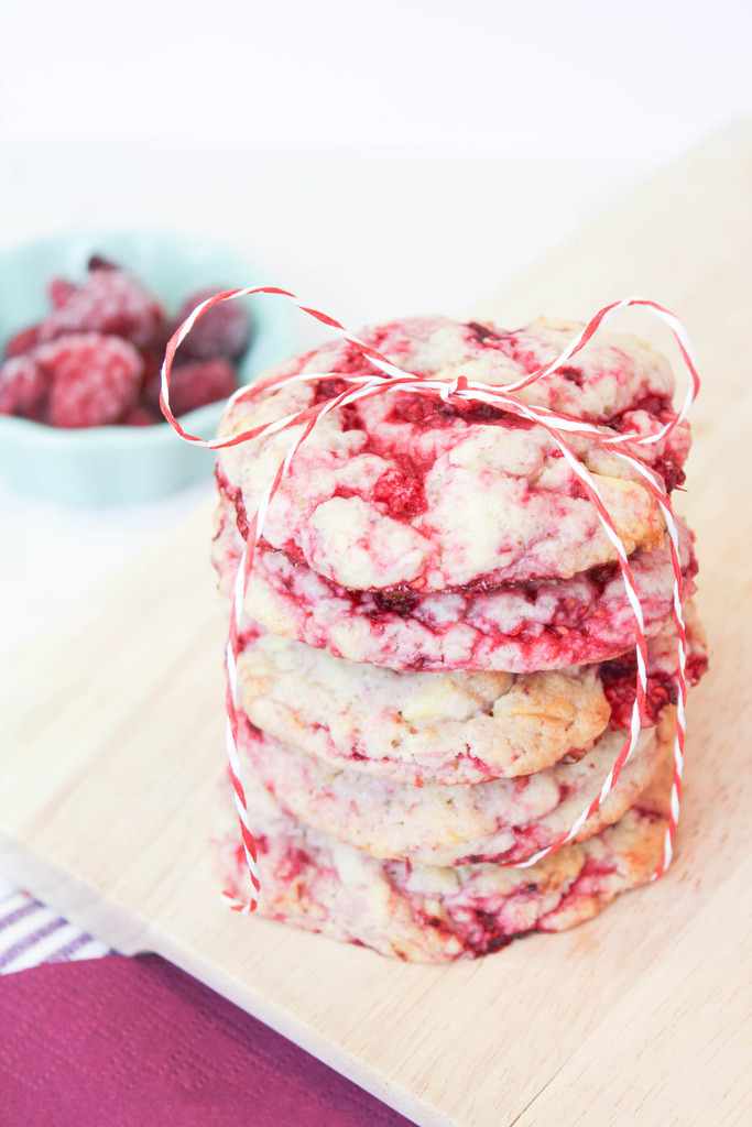 White Chocolate Raspberry Cookies
