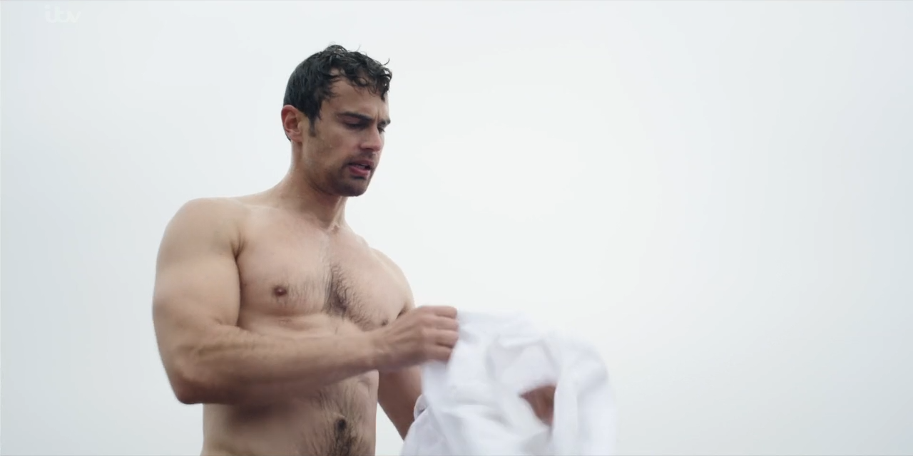 Theo James' character, Sidney, found himself taking another dip in the...