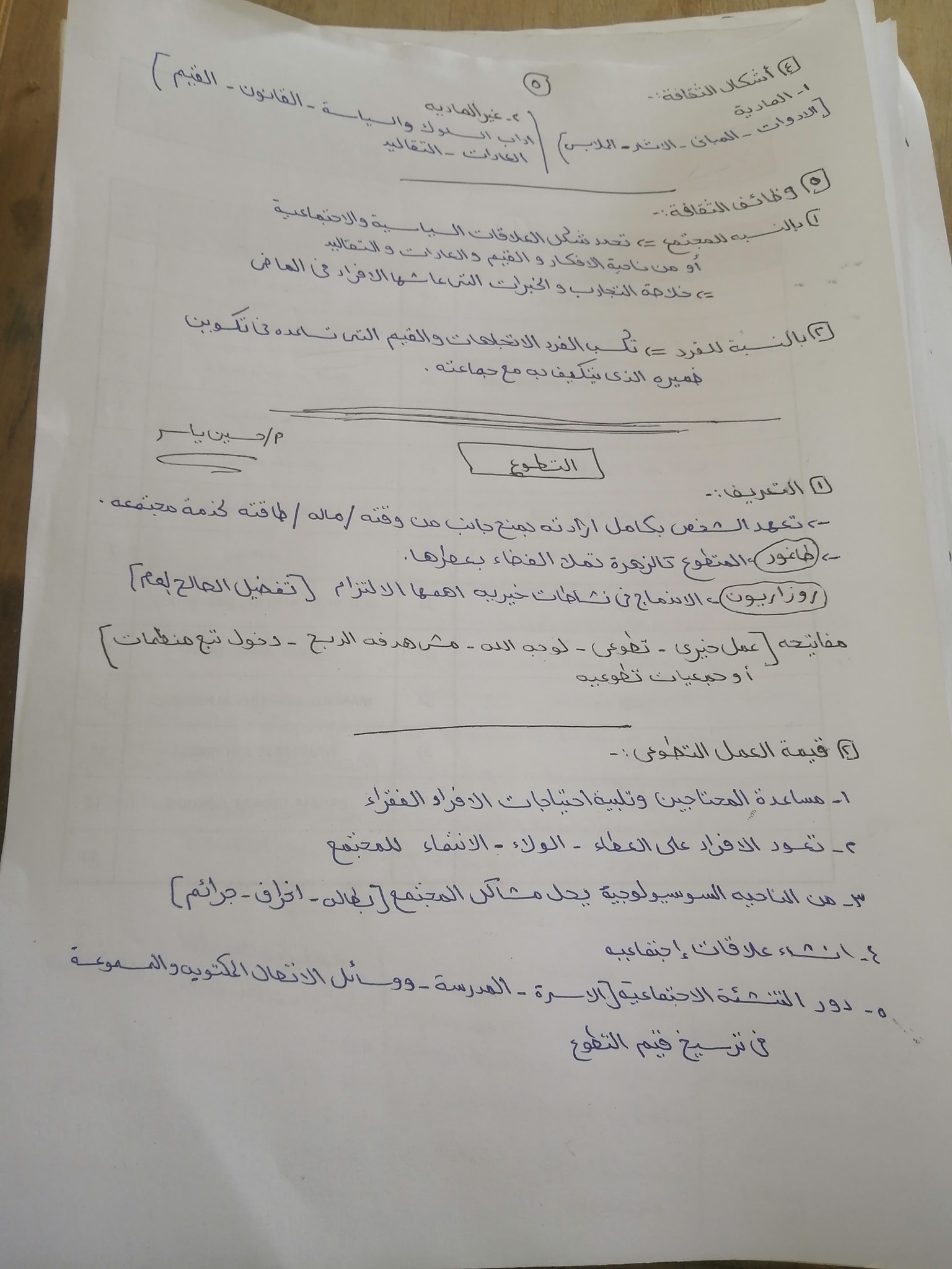 ملخص الباب الثاني علم اجتماع للصف الثالث الثانوي + مفاتيحه بطريقه سهله جداا .. مستر/ حسين ياسر