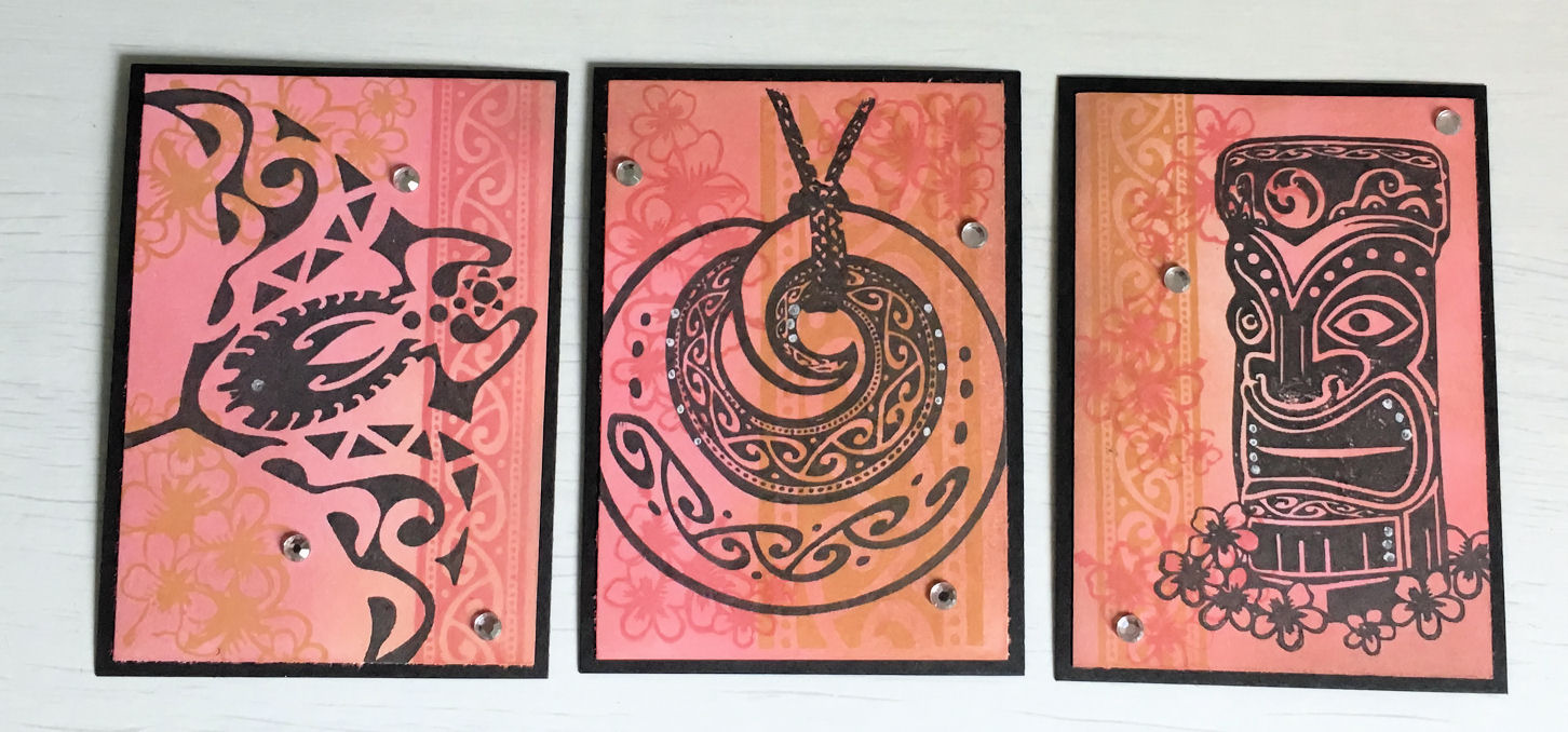 Gismo`s kreative Seite 3er ATC Serie