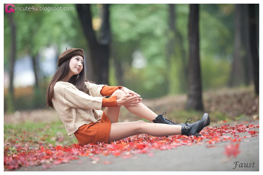 Park Hyun Sun – Autumn Orange Dress