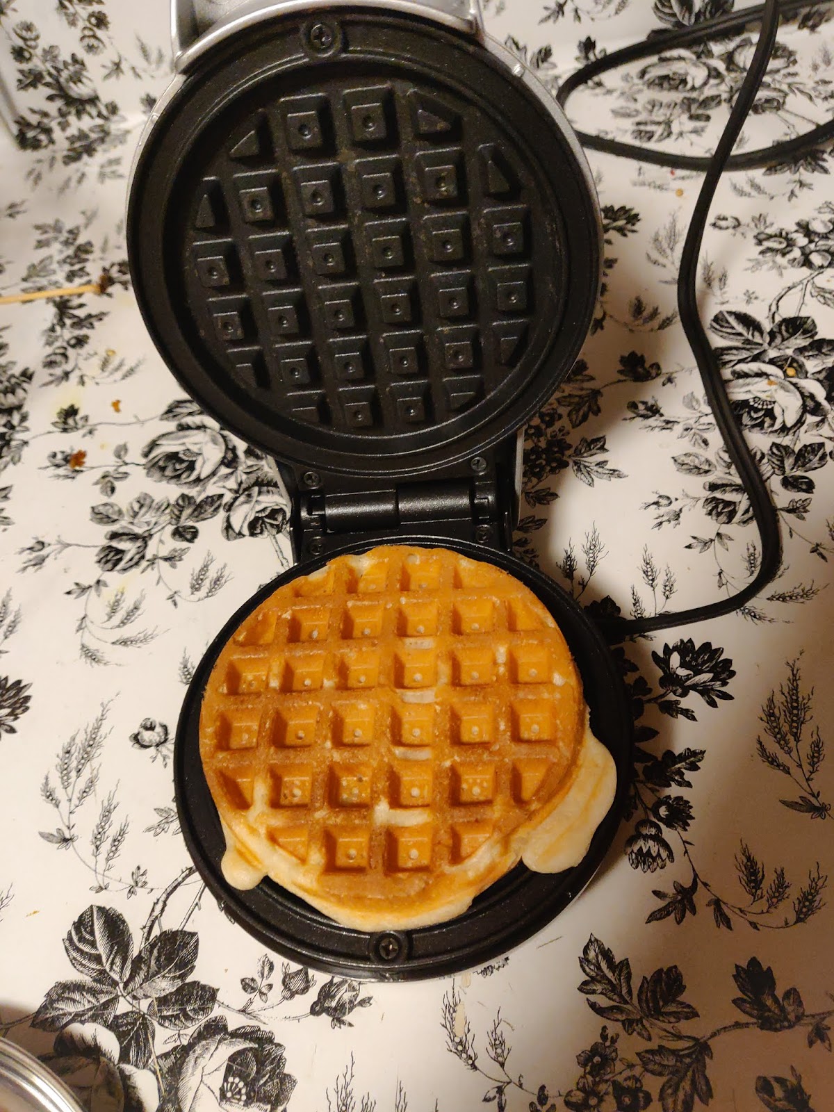 Waffles Recipe using BELLA mini snowflake waffle maker IamGeetha
