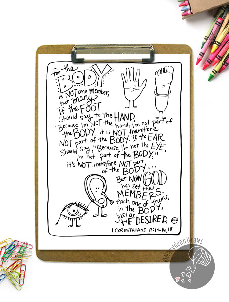 All that I'm not, body parts, and fanning the flame + 1 Corinthians 12: