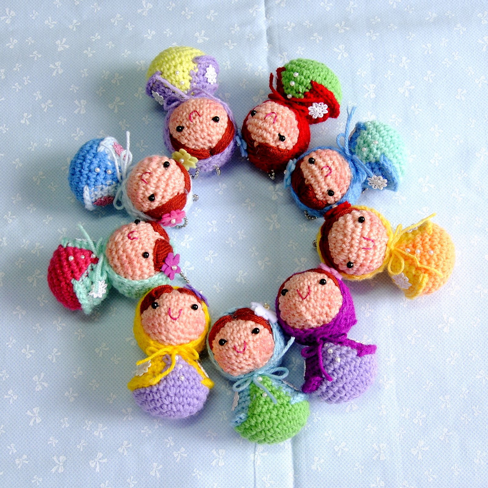 One Love Cottage 1♥cottage.Baby Matryoshka Babushka Amigurumi