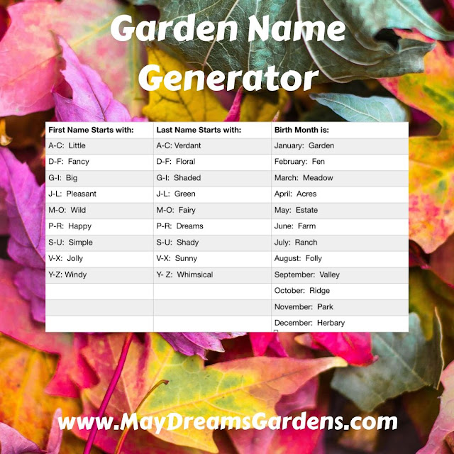 Name Your Garden