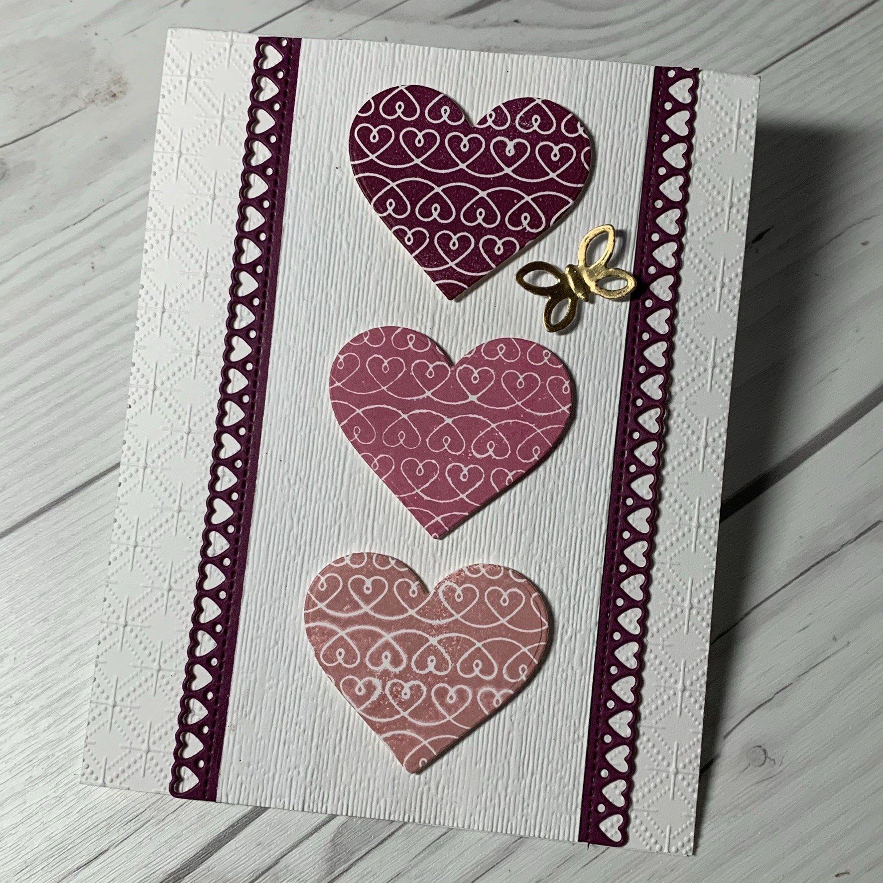 Stamped Sophisticates: Simple Valentine Card using Stampin' Up! Lots of  Heart Bundle