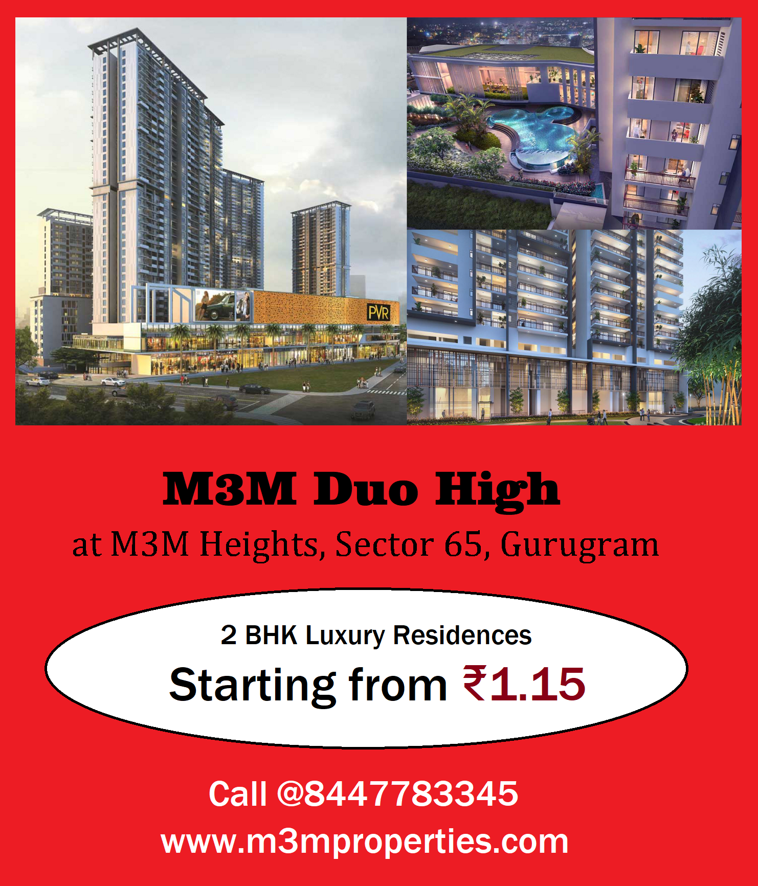 M3M Duo High Sector 65, Gurugram The comfort of Space, Brilliance of