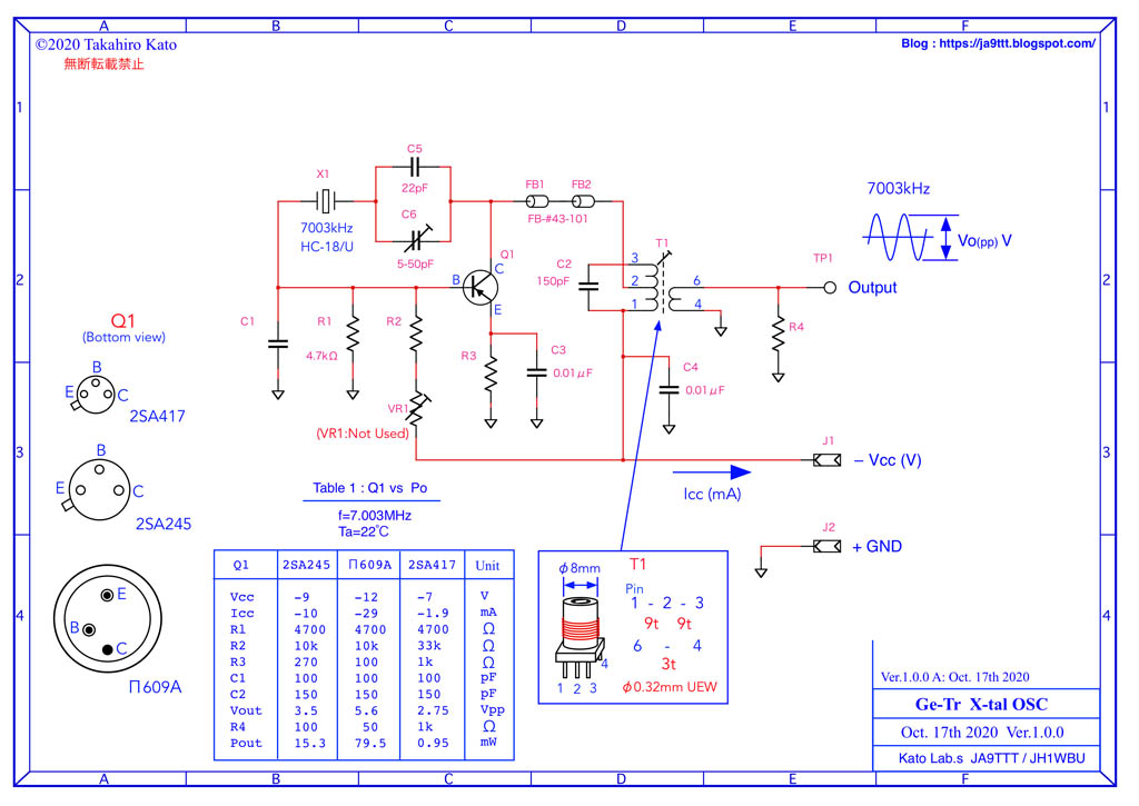 Radio Experimenter's Blog: 【回路】Try the germanium transistor! Part 1