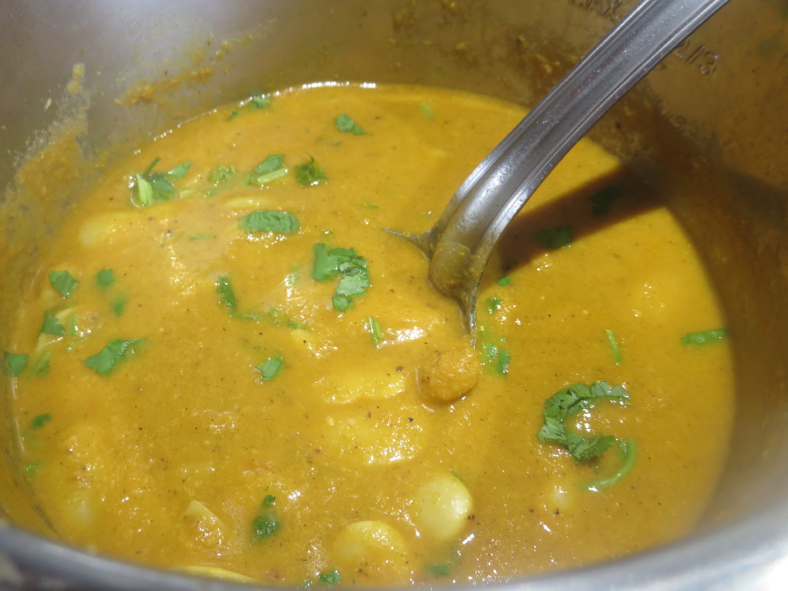 Instant Pot Double Beans Gravy With Coconut (Lima beans Gravy in IP)