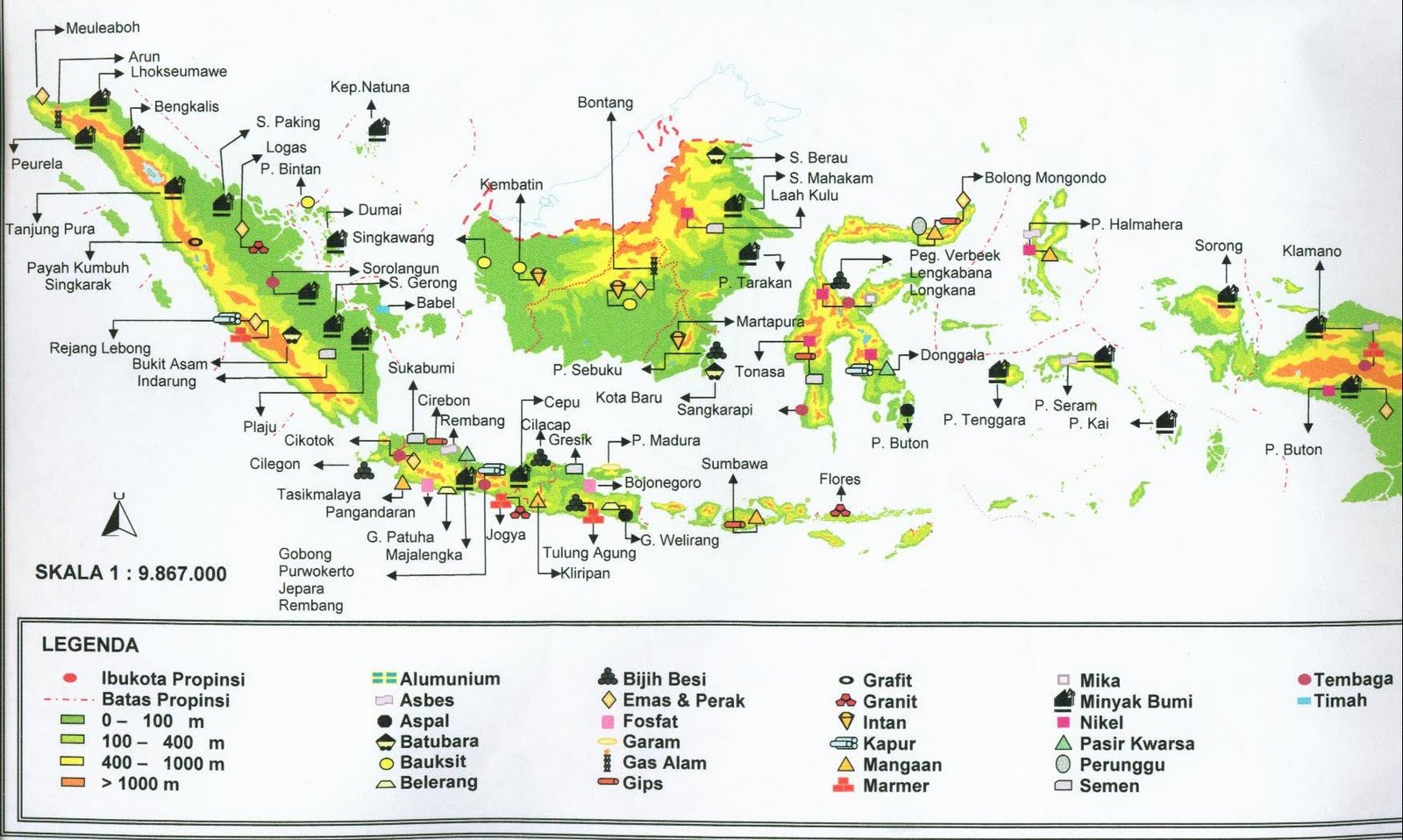 Batubara terdapat di pulau