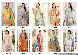 Iris vol 11 Pakistani Karachi Print Dress Material