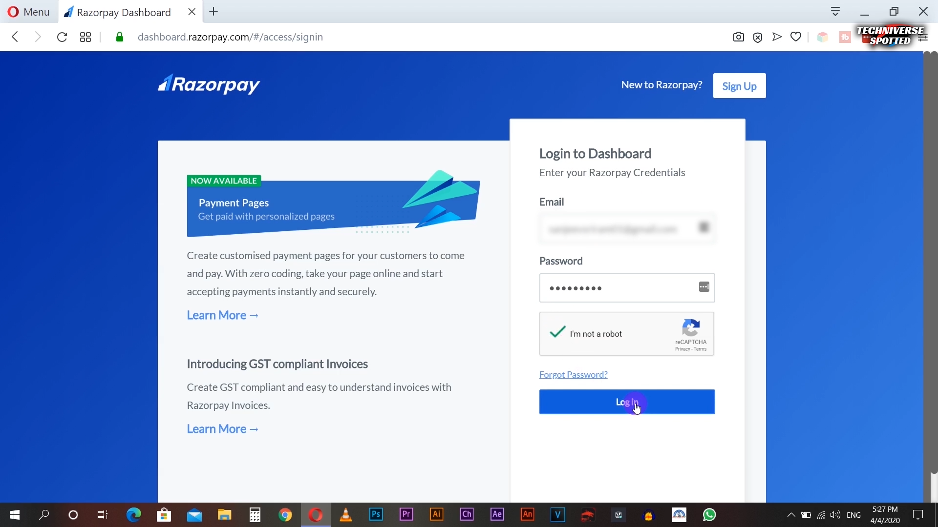 How to Integrate Razorpay Payment Gateway in Blogger.