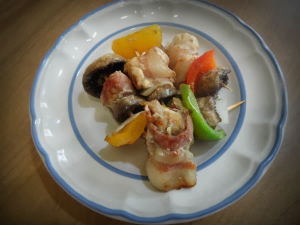 brochetas de pollo