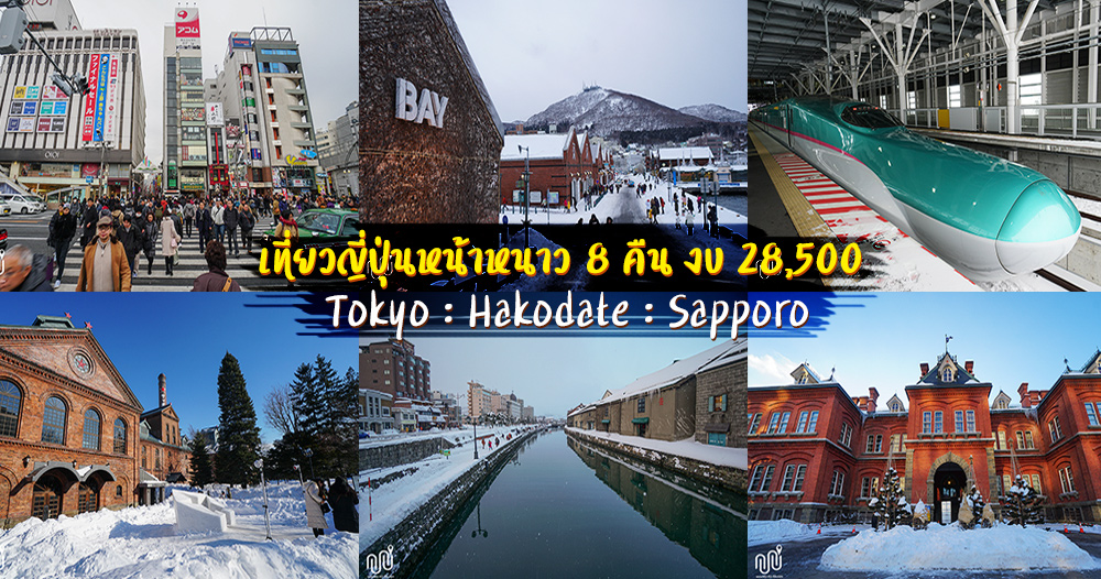 รีวิวเที่ยวญี่ปุ่นหน้าหนาว Tokyo Hakodate Sapporo งบ 28,500  รวมค่าเดินทางและที่พัก 8 คืน | พาเที่ยวแบบง่ายๆ By Mukura