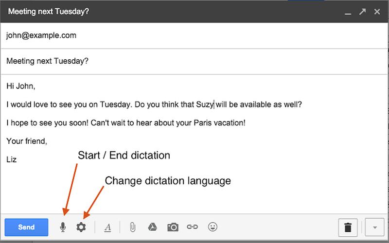 Email Dictation dicta tus correos de Gmail en el navegador Chrome