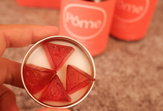 gummy pome berbentuk segitiga rasa asam segar